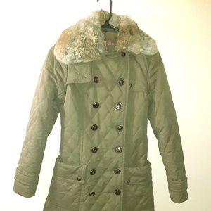 Vintage Womens Down Trench Jacket